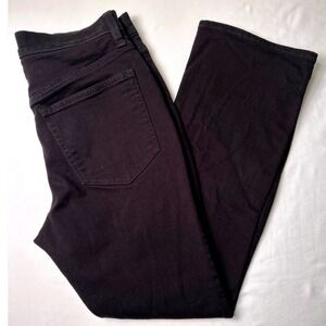 J.Crew Womens Mid Rise Flare Crop Jeans Size 27/4 Black Casual Classic Stretch
